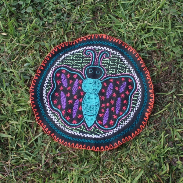 Butterfly Tree Pattern Shipibo Embroidery
