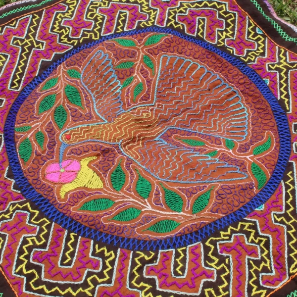 Hummingbird Pattern Shipibo Embroidery
