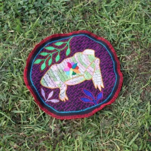 Kambo Frog Pattern Shipibo Embroidery