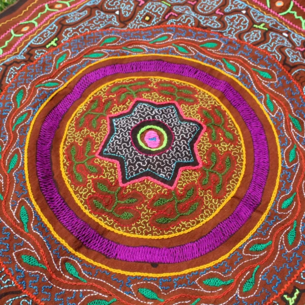 Mandala of Icaros Pattern Shipibo Embroidery